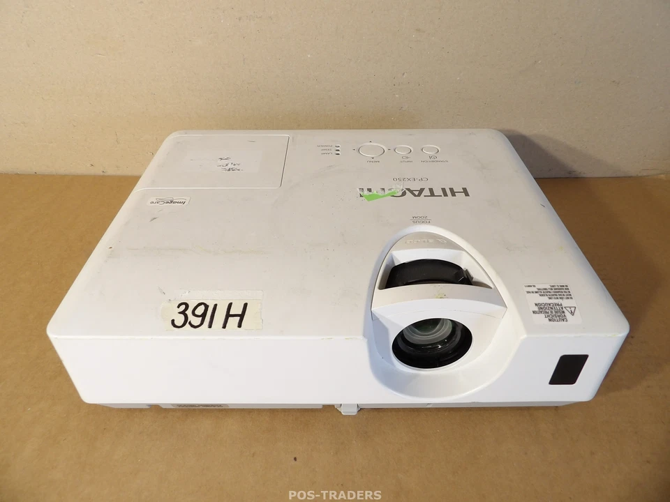 Hitachi CP-EX250 Projector Beamer XGA 3LCD 2700 Lumens - 391 H - EXCL REMOTE - Bild 1 von 4