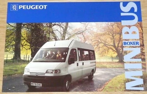 PEUGEOT BOXER MINIBUS (12 & 15 SEATER) BROCHURE 1994 1995. EXCELLENT CONDITION - Picture 1 of 6