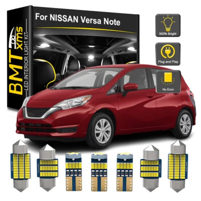 10x Bombilla LED Interior Matrícula Para Nissan Versa Note 2014-2019 4 Colores Foto 1 de 4