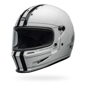 Casco de calle BELL Eliminator Steve Mcqueen blanco brillante en carretera/motocicleta - Imagen 1 de 8