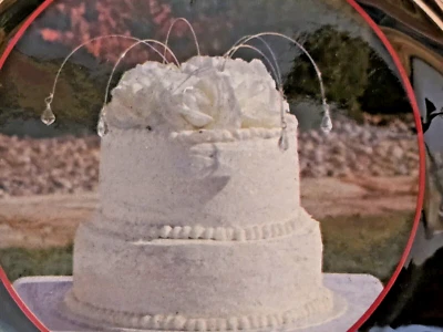 Raro Wilton Boda/Aniversario Pastel Top Lágrimas ~6 piezas~ ¡HERMOSO! Foto 1 de 4