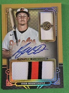 2022 Topps Triple Threads Ryan Mountcastle #RFPAR-RM AUTO PATCH RELIC GOLD /35 - Picture 1 of 2