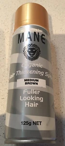MANE Hair Thickening Spray - MED BROWN, fuller looking head of hair in seconds - Picture 1 of 1