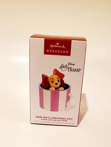 Hallmark Keepsake Ornament 2024 Lady And The Tramp Darling's Christmas Gift - Picture 1 of 5