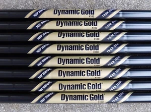 3-PW TRUE TEMPER TOUR ISSUE DYNAMIC GOLD ONYX  X100 FLEX .355" TIP IRON SHAFTS - Picture 1 of 3
