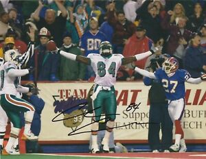 CHRIS CHAMBERS  MIAMI DOLPHINS   ACTION SIGNED 8x10