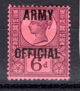 GB 1886 sg O45 6d purple / red ARMY OFFICIAL fine LM cat £110 - Picture 1 of 2