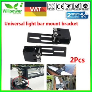 2X Car LED Light Bar Mounting Bracket for Offroad Auto SUV Car Jeep Roof Bumper - Foto 1 di 11