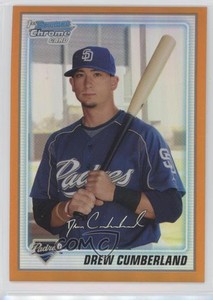 2010 Bowman Chrome Prospects Orange Refractor /25 Drew Cumberland #BCP140