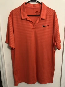 Nike Men's Dry Embossed Essential Regular Fit Golf Polo Shirt 929102-816 Size XL - Picture 1 of 12