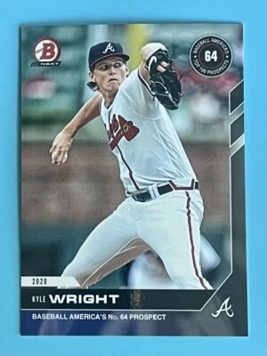 2020 Bowman Next Topps Now Baseball America's Top 100 Prospects Kyle Wright #T11 - Image 1 of 2