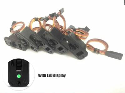 5x Heavy Duty RC Switch LED Receiver Battery On Off Futaba JR Connectors Lead - Image 1 of 4