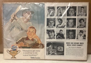 1956 Wheaties Centerfold Ad Babe Ruth Which Kids Became Champs? - Picture 1 of 5