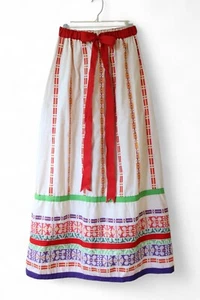 True Vintage Mr.Hank 1970’s Boho Hippie Cottagecore Maxi Skirt Floral  S/M - Picture 1 of 9