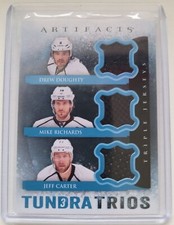 2013-14 UPPER DECK ARTIFACTS DOUGHTY/RICHARDS/CARTER TUNDRA TRIOS JERSEY #T3-RCD