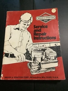 VINTAGE BRIGGS & STRATTON SMALL ENGINE SERVICE REPAIR MANUAL 1984 INSTRUCTIONS - Picture 1 of 4