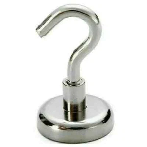 Neodymium Hook Magnets - Super Strong Pull Force - Multiple Sizes Available - Picture 1 of 8