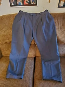 Haggar Premium Men's Size 36x32 Quality Dark Gray Dress Pants - Picture 1 of 3