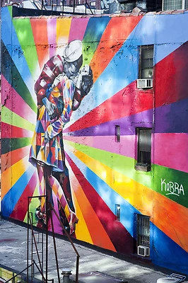 arte callejero impresión urbana grande 3 tamaños elegir póster retro pintura de Nueva York Foto 1 de 4