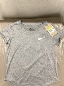 Girls Gray Dri-fit Short Sleeve Nike Shirt Size Small - Picture 1 of 5