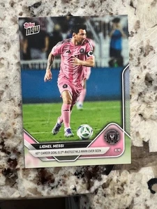 Tarjeta de la liga 2025 Topps Now MLS Inter Miami FC Lionel Messi #76 40º gol de carrera - Imagen 1 de 1