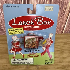 1998 Brotdose Schlüsselanhänger ~ The Wild Wild West ~ Mini Brotdose mit Thermoskanne ~ Neu - Bild 1 von 3