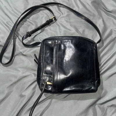 Bolso Bandolera Hobo Mujer Cuero Suave Internacional Negro Tantos Bolsillos Foto 1 de 4