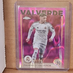Federico Valverde 2024-25 Topps Chrome UEFA CC Magenta Refractor #160/250 - Bild 1 von 3