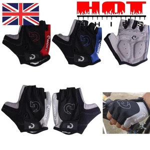Cycling Bicycle Motorcycle Sport Gel Half Finger Gloves Size S- XL 3 Colors *AU - Picture 1 of 15