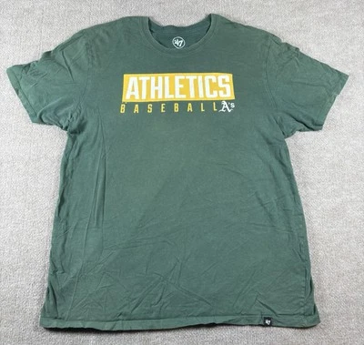 Oakland A’s Athletics MLB Baseball 47 Brand Short Sleeve T Shirt Green XXL 2XL - Image 1 of 4