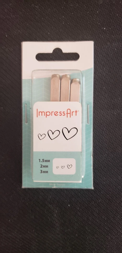 Sello de metal Impressart 3 corazones Foto 1 de 1