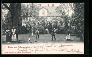 Hoheneggelsen, Villa Hoyermann mit Garten, Ansichtskarte 1905  - Picture 1 of 2