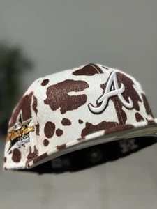 Paquete de ganado exclusivo de HatClub 7 3/8 Atlanta Braves gris UV exclusivo de Arizona - Imagen 1 de 3