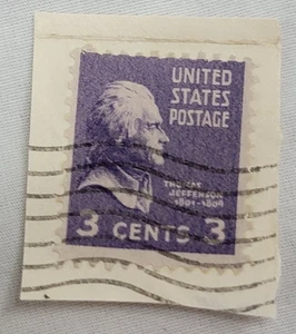 United States Postage Stamp ~ THOMAS JEFFERSON (Purple 3 cent) - XX03 - Picture 1 of 3