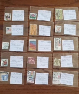 U.S. Postage Stamps 1931 To 1993 Canceled Individually Packaged - Picture 1 of 16
