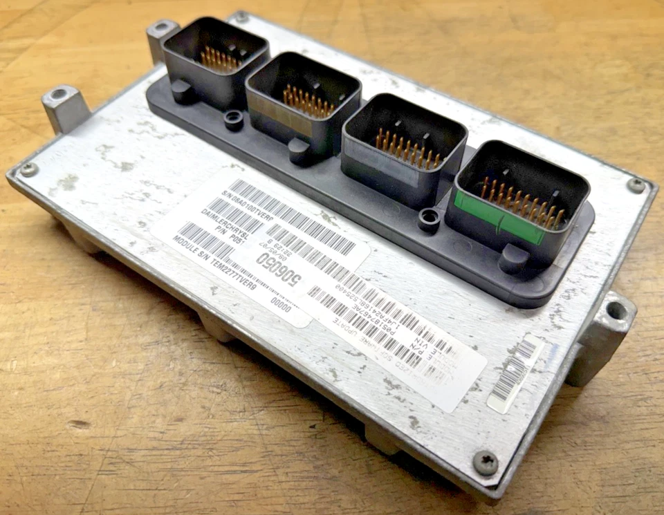 2008-09 Jeep Liberty Wrangler ECM Engine Computer Control Module PCM 5150466AA - Image 1 of 4