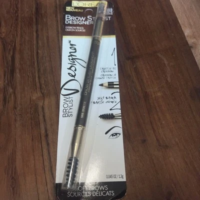 L'Oreal Paris Brow Stylist Designer Eyebrow Pencil, Dark Brunette #315 NEW - Image 1 of 2