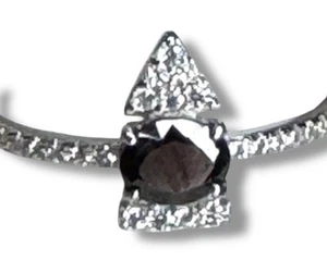 BP Ring “The Sterling Club” RBP5536 Black Onyx CZ .925 Sterling Silver SZ 9 - Picture 1 of 4