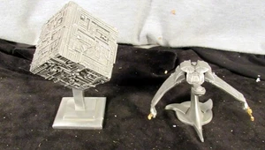 LOT TWO RAWCLIFFE 1993 1995 STAR TREK BORG CUBE KLINGON BIRD OF PRAY (EZS002959) - Picture 1 of 11