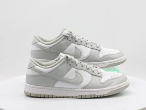 NIKE DUNK LOW RETRO MENS TRAINERS UK 8.5 EU 43 WHITE GREY RRP £110 AD - Picture 1 of 9