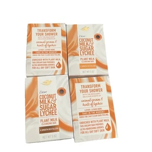 16 DOVE COCONUT MILK & SUGAR LYCHEE PLANT MILK CLEANSING BAR SOAP 5 OZ 16 PC - Picture 1 of 4
