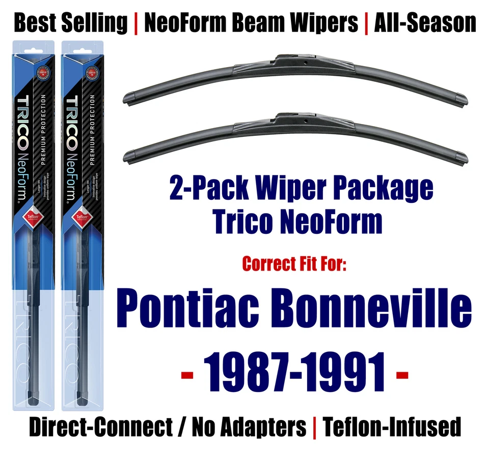 Limpiaparabrisas NeoForm Super Premium 2pk apto para Pontiac Bonneville 16190x2 1987-1991 Foto 1 de 1