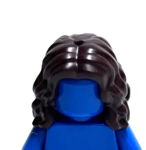 Lego - Minifigura de pelo - marrón oscuro, ondulado, largo, parte media - Imagen 1 de 2