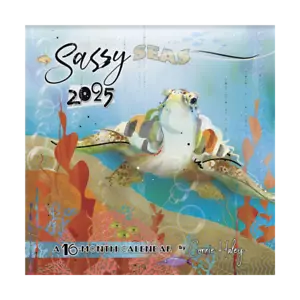 SASSY SEAS - ARTE CONNIE HALEY - CALENDARIO DE PARED 2025 - NUEVO - 254010 - Imagen 1 de 2