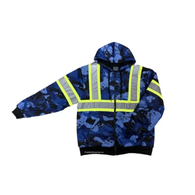 BlueCamo Soft Sherpa Lined Hoodie - Full Zip Fleece Lining Heavy Duty Sweatshirt - Image 1 of 3