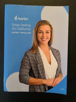 2023 - 2024 Barbri Bar Exam Review Essay Testing for California CA  Gd See Pics - Image 1 of 4