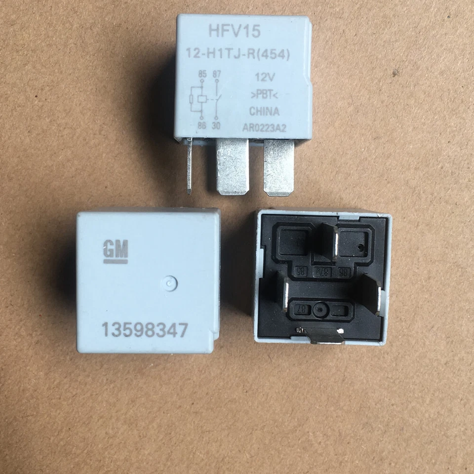 GM 13598347 HFV15-12-H1TJ-R 4 Pins Electrical Relay 12V New (SET OF 5) - Image 1 of 1