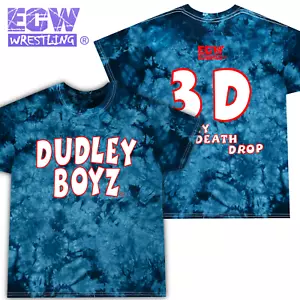 ECW Dudley Boyz "3D Death Drop" Tie-Dye WWF WWE Invasion Hardcore Shirt S-2XL - Picture 1 of 5