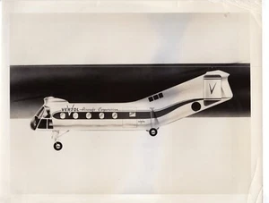 Lote de 2 aviones VERTOL 44 FOTO de lanzamiento de helicóptero vintage abril 1957 aviación - Imagen 1 de 3