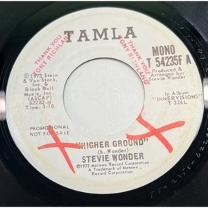 Stevie Wonder Higher Ground 45 Soul Promo Tamla WLP 54235 1973 - Picture 1 of 4